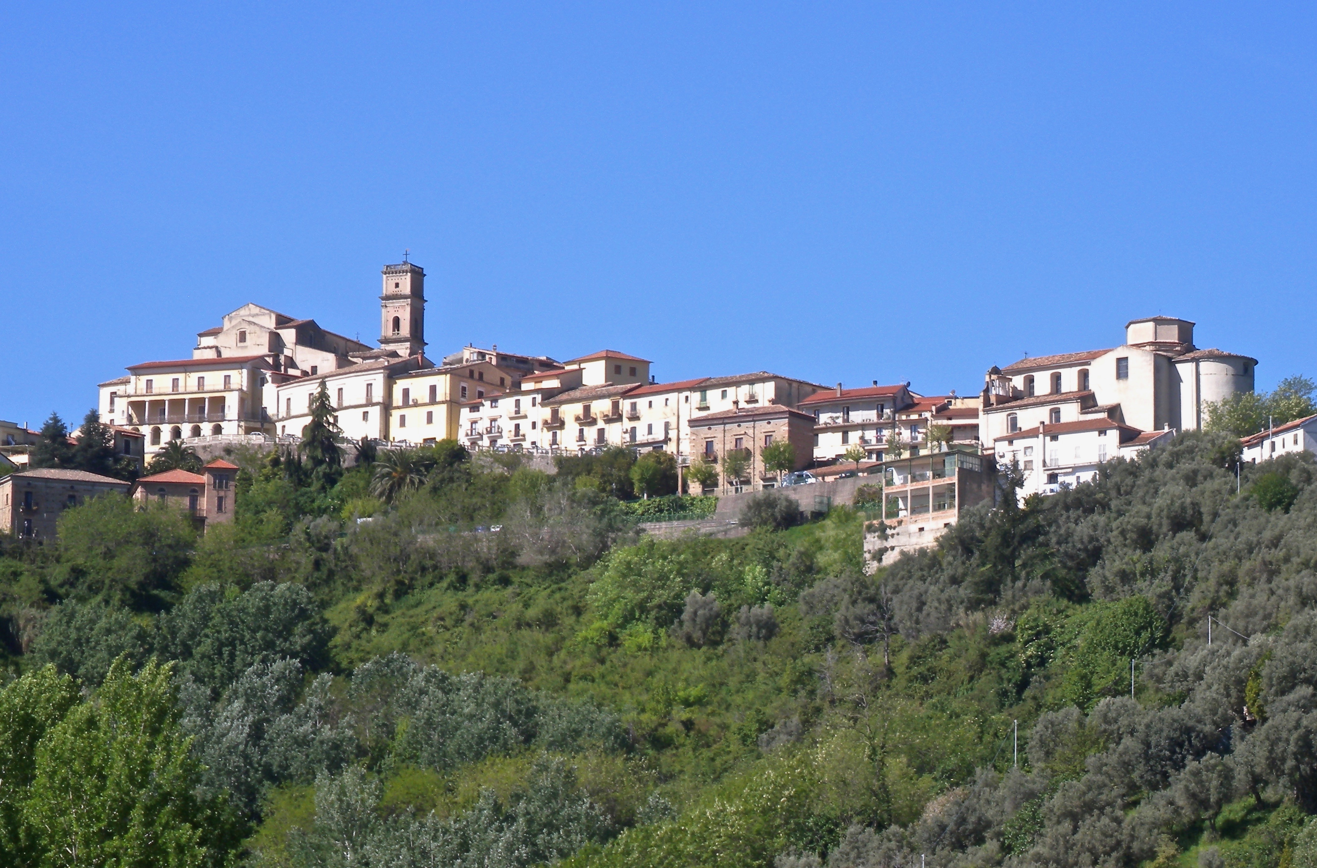 Panorama del centro storico di Rende